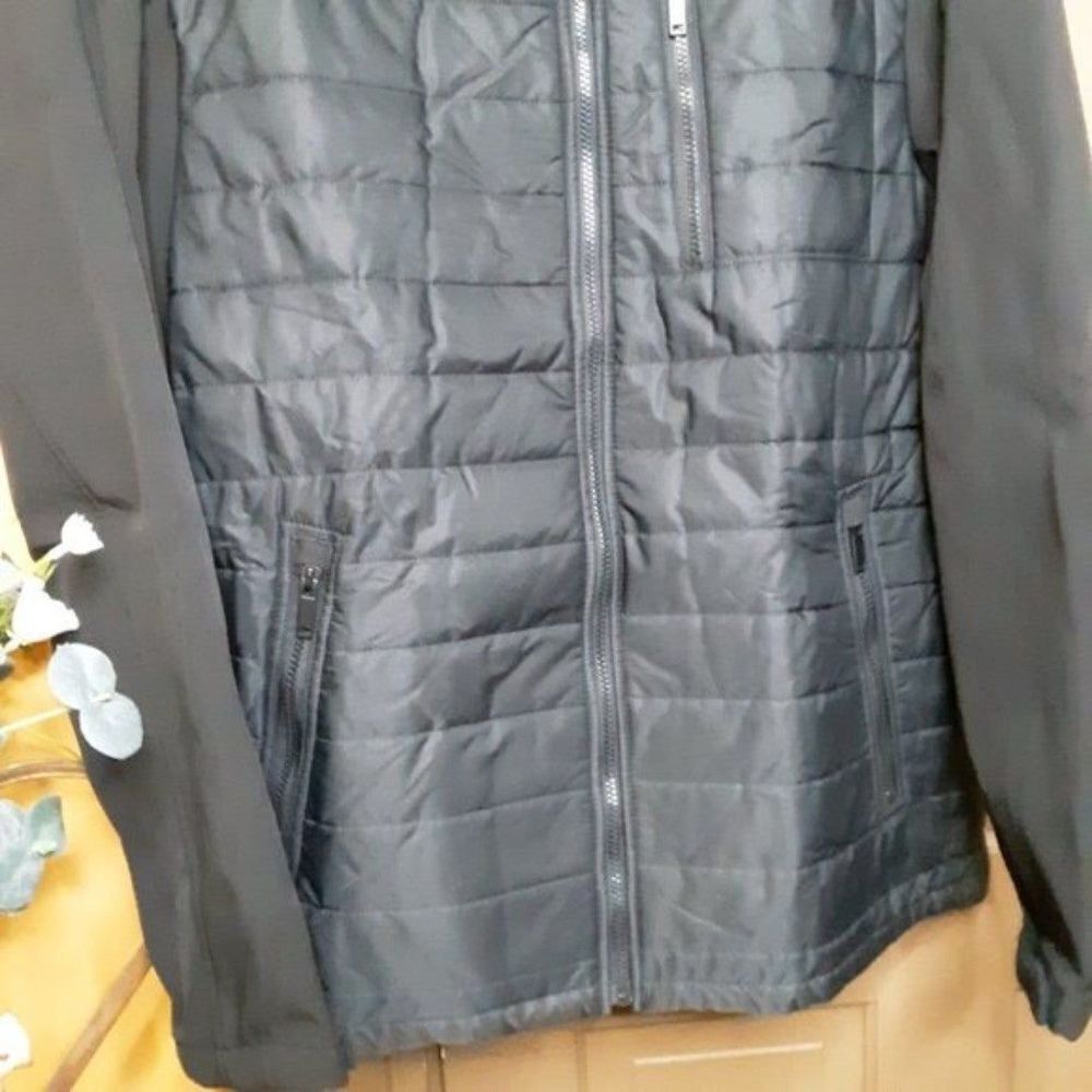 Apt. 9 Men’s Quilted Puffer Moto Winter Black Jacket size XL - Picture 9 of 10